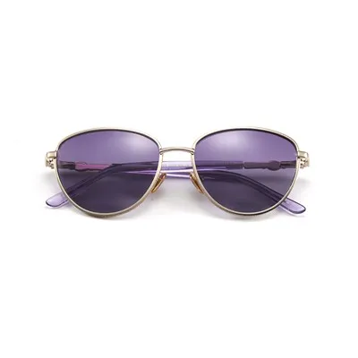 Metalowe damskie okulary przeciwsłoneczne Cat Eye