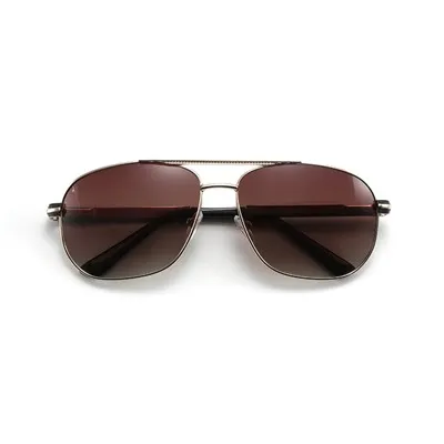 Męskie okulary przeciwsłoneczne z podwójnym mostkiem i polaryzacją