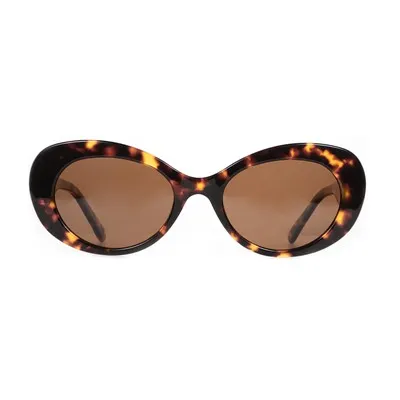 Owalne plastikowe okulary przeciwsłoneczne z octanu