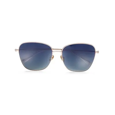 Uniwersalne, duże, kwadratowe, metalowe okulary przeciwsłoneczne